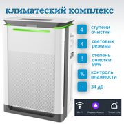 Климатический комплекс / Очиститель воздуха с увлажнителем KJ420F-A350-DP Smart Wi-Fi, белый, панель с перфорацией