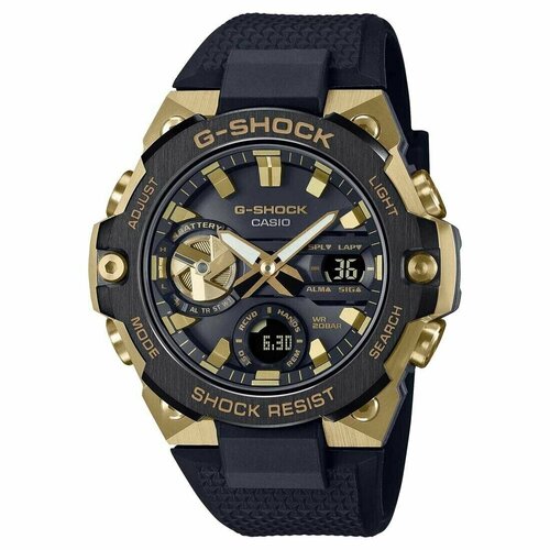 Наручные часы CASIO GST-B400GB-1A9, черный, золотой casio g shock g steel gst b500ad 3a