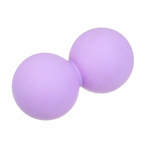 Мяч массажный, сдвоенный, фиолетовый, 12х6 см, ТРЕ массажный мяч сдвоенный арахис