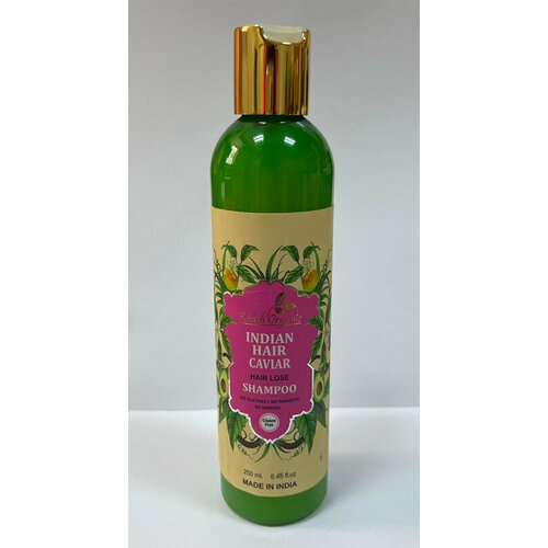 INDIAN HAIR CAVIAR, Hair Lose Shampoo, Khadi Organic (Шампунь от выпадения волос индийская икра, Кхади Органик), 250 мл.