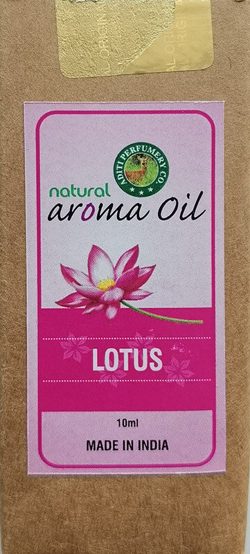 LOTUS Natural Aroma Oil, Aditi Perfumery (лотос натуральное ароматическое масло), 10 мл.