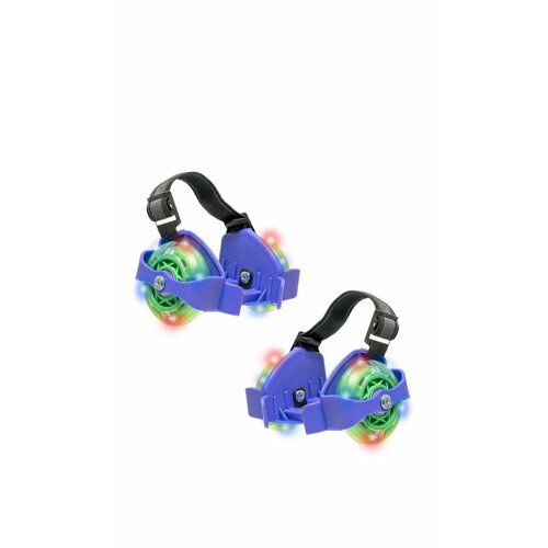 Коньки роликовые на обувь детские роликовые коньки со светодиодной подсветкой кроссовки на 2 колесах воздухопроницаемые уличный подарок для мальчиков и девочек