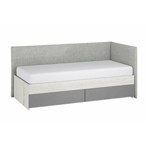 Односпальная угловая кровать Нильс 90х200 Дуб эльза Темно-серый лофт 38703₽