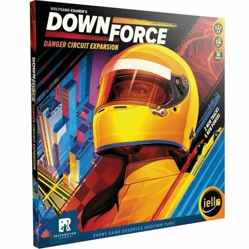 Настольная игра IELLO Downforce - Danger Circuit (Формула Скорости. Опасные Трассы)