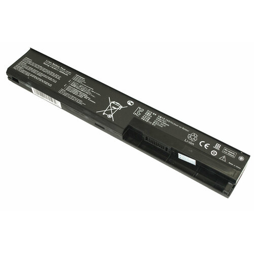 Аккумуляторная батарея iQZiP для ноутбука Asus X401 (A32-X401) 5200mAh OEM черная вентилятор кулер для ноутбука asus f401 x401 ver 1