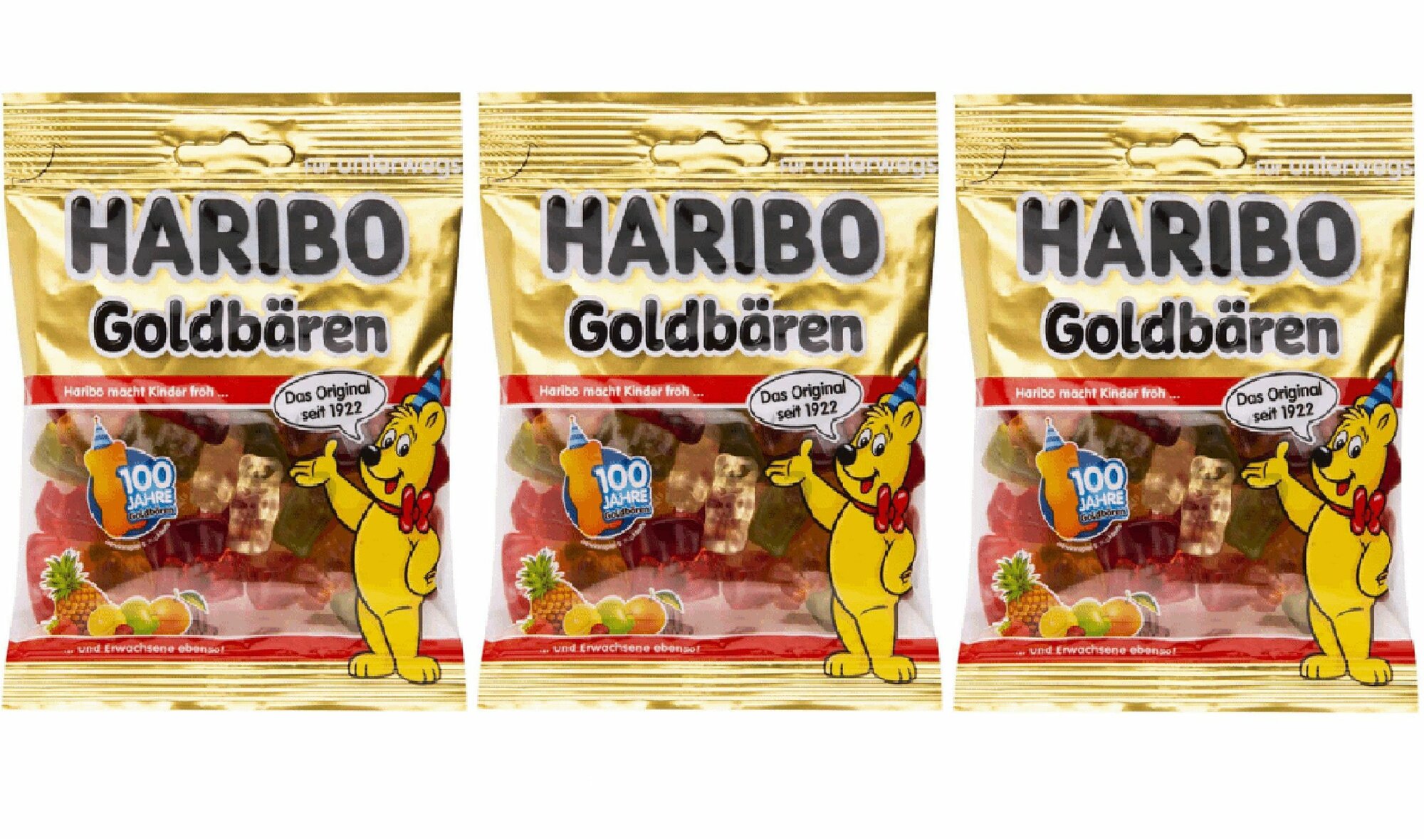 Мармелад Haribo Золотой Мишка 3 уп по 100гр