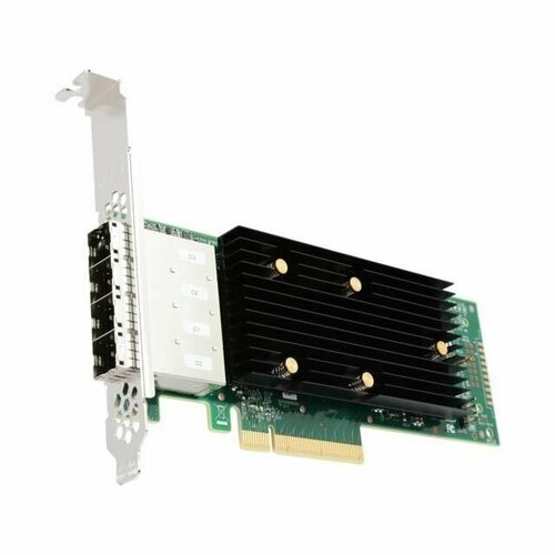 плата контроллера broadcom lsi 9400 16e 05 50013 00 pci e 3 1 x8 lp external tri mode sas sata pcie nvme 12g 16port 4 ext sff8643 1 year 05 50013 00 Контроллер LSI MegaRAID SAS 9400-16i (16Port Int, 12Gb/s SAS/SATA/PCIe (NVMe), PCIe 3.1)