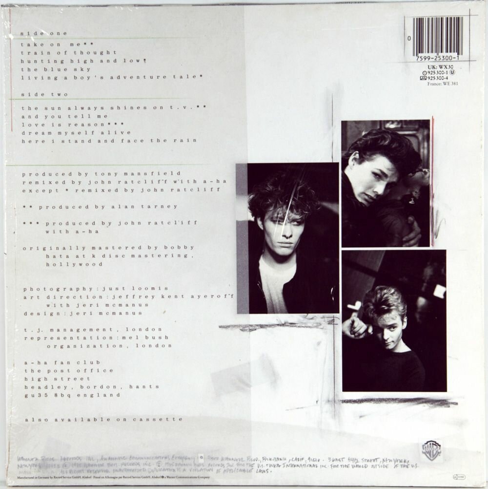 Виниловая пластинка A-HA - Hunting High and Low (LP)