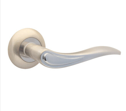 Ручки дверные (к-кт - 2шт.) CODE DEСO H-14064-A-NIS/CR (Никель/хром)