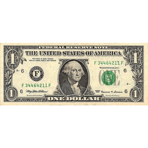 Доллар 1999 г США № 344