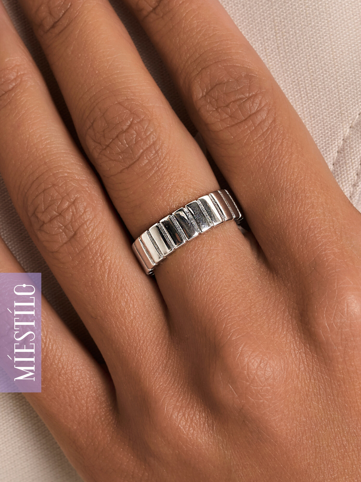 Кольцо MIESTILO Кольцо серебро 925 серебряное на палец широкое ювелирное 