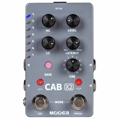 Mooer Cab X2 - Педаль эффектов эмулятор кабинетов педаль эффектов mooer drummer x2