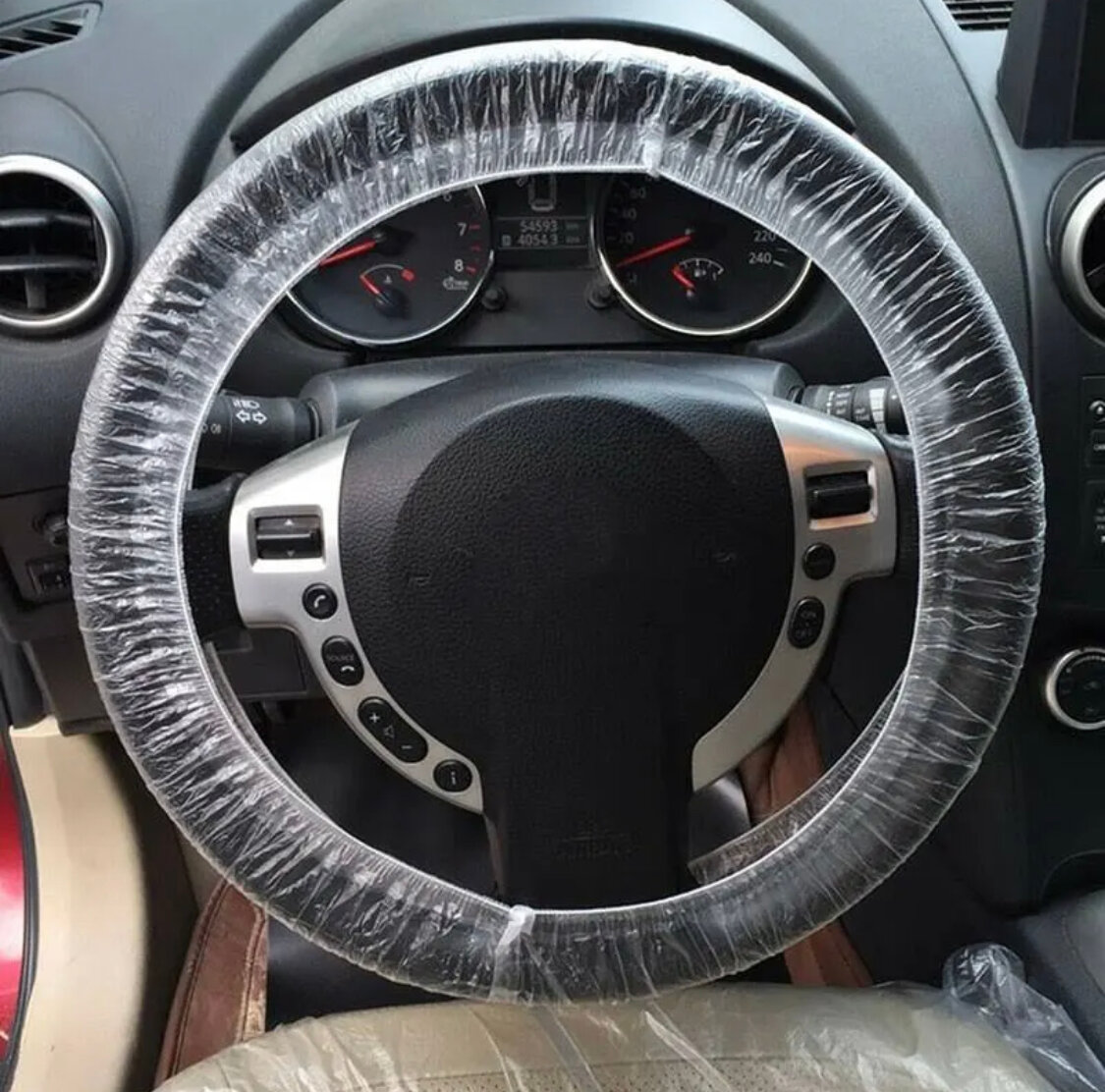 Одноразовые чехлы на руль...
