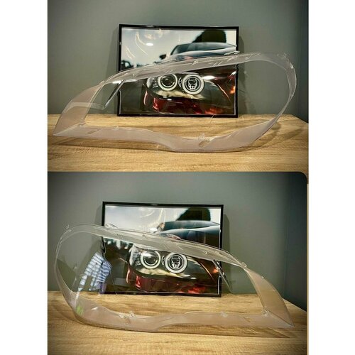 Стекла для фар BMW X5 E70 2006-2013 комплект 6000₽