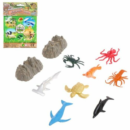 Набор морских животных Морской мир 8 фигурок декор 620₽