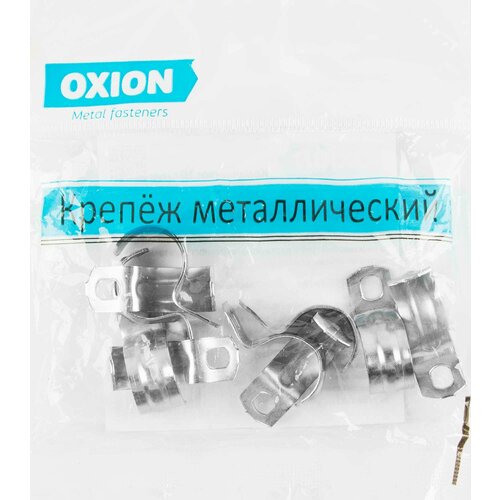 Скоба однолапковая Oxion D16-17 мм оцинкованная 10 шт 480₽