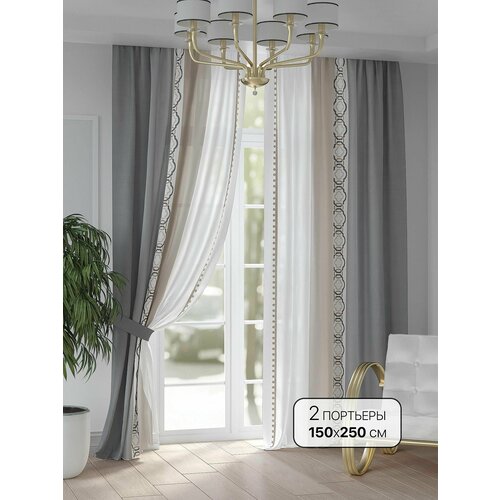 Комплекты штор AT HOME / шторы в комнату 150х250 см / Манкринс