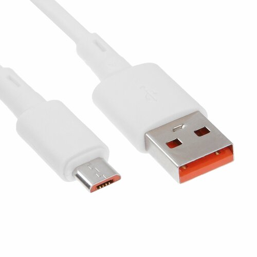 Кабель microUSB - USB 24 А 1 м зарядка передача данных белый 343₽