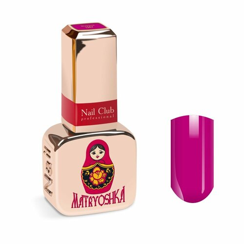 Nail Club professional Гель-лак коллекция Matryoshka, оттенок 1907 Marusya Маруся, 13 мл.