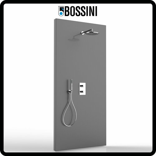 Душевая система с тропическим душем Bossini Cosmo Round Zen 230, Италия bossini rectangular z033204 030 термостат для ванны внешняя часть хром