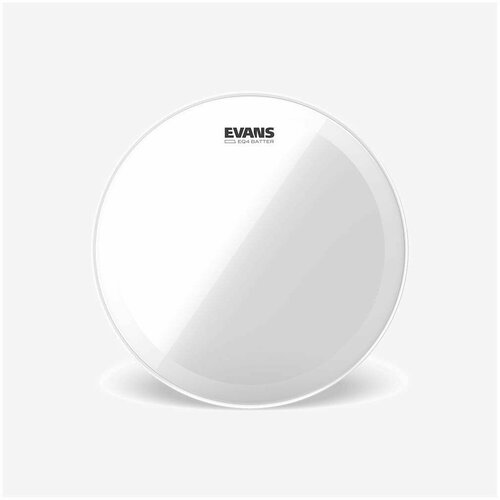 Пластик для бас барабана Evans BD20GB4 EQ4 Clear 20, однослойный прозрачный с демпферным кольцом
