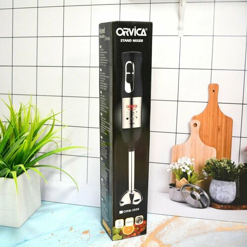 Блендер измельчитель кухонный погружной 1000Вт Серебристый черный 180000₽