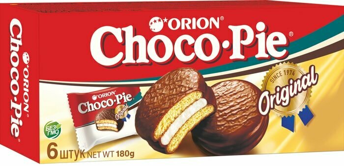 Пирожное Orion Choco Pie в глазури 6шт*30г