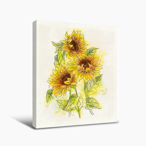 Картина на холсте Postermarket Подсолнухи 40х50 см