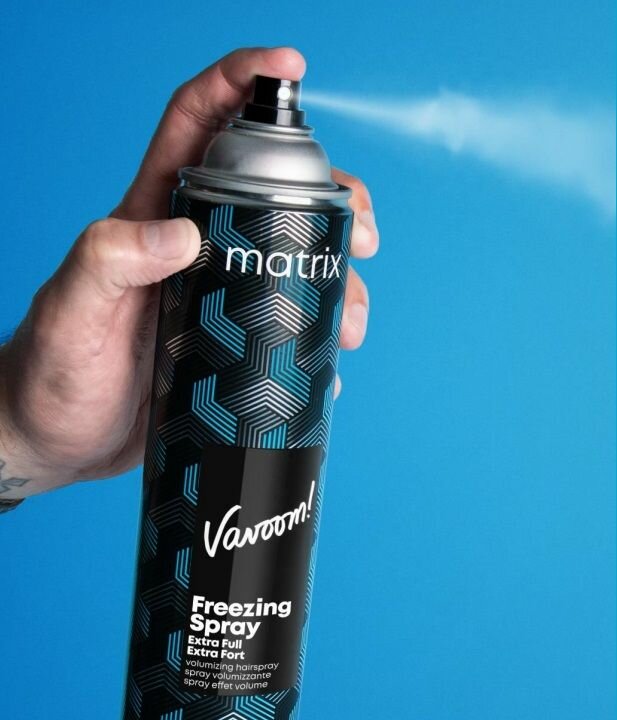 Лак-спрей для волос для сильной фиксации подвижной укладки Vavoom Triple Freeze, 300 мл Matrix - фото №19