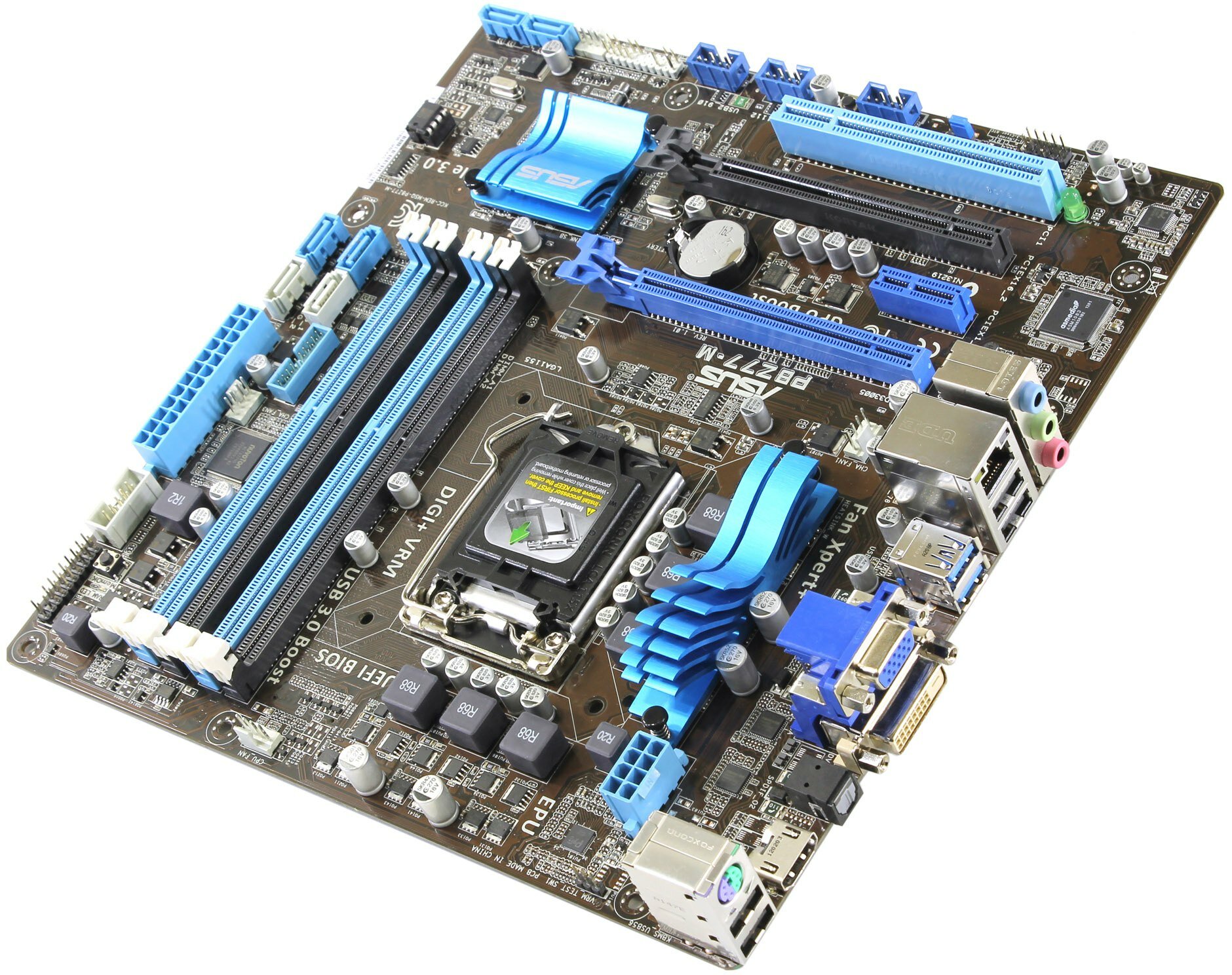 Материнская плата ASUS P8Z77-M LGA1155 2xPCI-E+Dsub+DVI+HDMI+GbLAN SATA RAID MicroATX 4DDR3