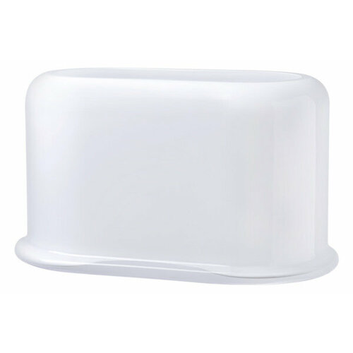 Ваза прямоугольная Nude Glass Слои 23 см стекло хрустальное белая 31920₽