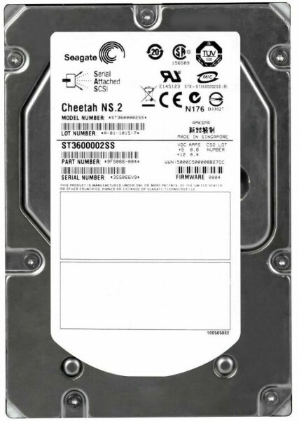 Жесткий диск Seagate ST3600002SS 600Gb SAS 3,5" HDD