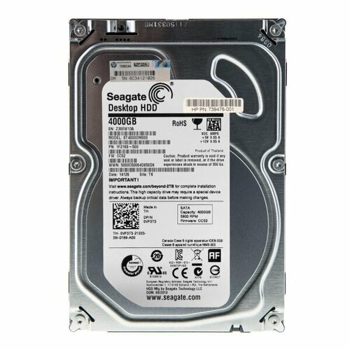 Жесткий диск HP 815635-B21 4Tb SATAIII 3,5 HDD