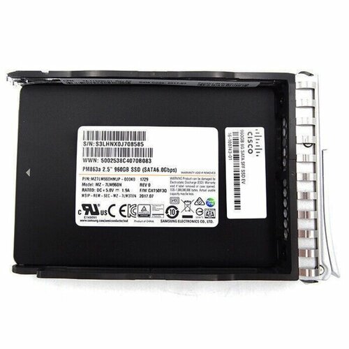 Жесткий Диск Cisco UCS-SD960G61X-EV 960Gb SATA 25 SSD 111800₽