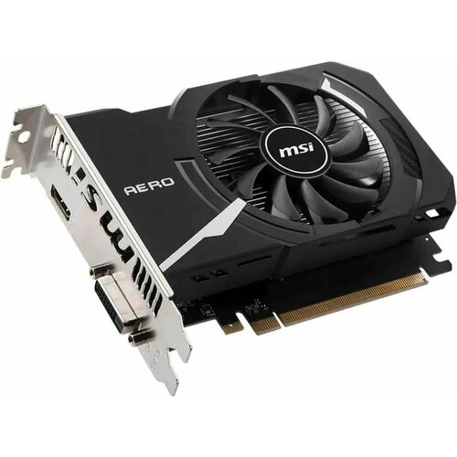 Видеокарта MSI NVIDIA GeForce GT 1030 GT 1030 AERO ITX 4GD4 OC 4ГБ Aero DDR4 OC Ret 1500000₽
