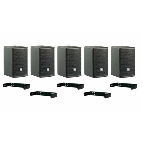 JBL AC15 комплект Пять 2-полосных ак систем НЧ 525 мощность 150Вт RMS сопротивление 16 частотный диапазон 80Гц-20кГц дисперсия 90x90 разъ 23892800₽