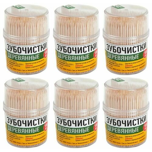 Домашний Сундук Зубочистки Макси 500 шт 6 уп 1032₽