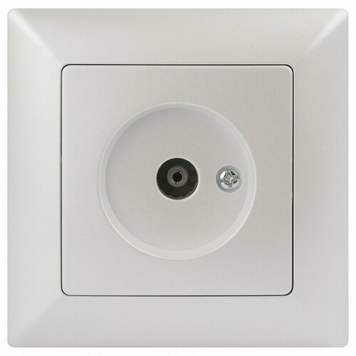Intro Розетка Solo 4-301-06 TV одиночная IP20 СУ Solo перламутр Б0053992 100 шт 32100₽