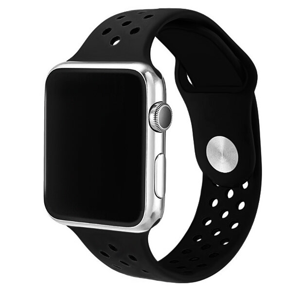 Ремешок Apple Watch 38/40/41 mm Perforated Sport Band Black