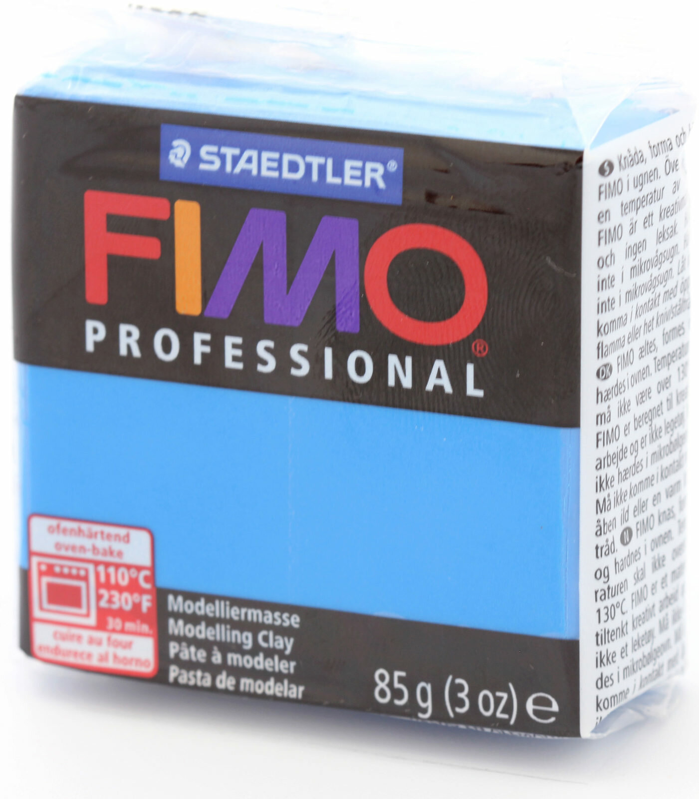 Полимерная глина FIMO Professional чисто-синий (300), 85г, 1шт