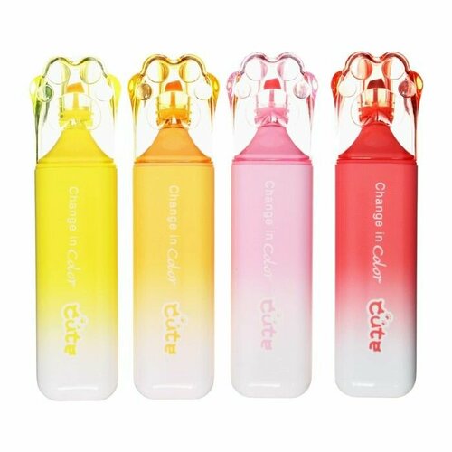 Маркер текстовыделитель 4 цвета наконечник скошенный Лапки 956₽