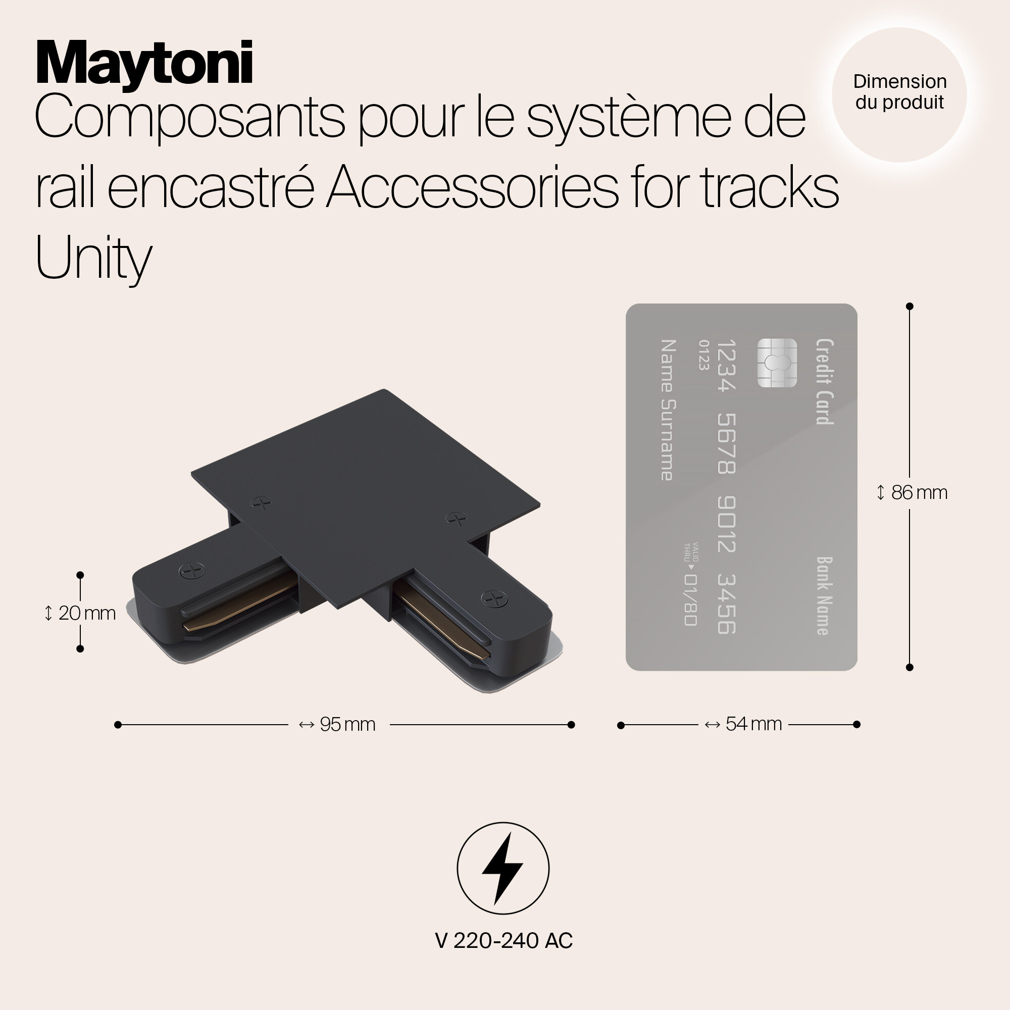 Коннектор Maytoni SINGLE PHASE TRACK SYSTEM TRA002CL-11B - фото №11