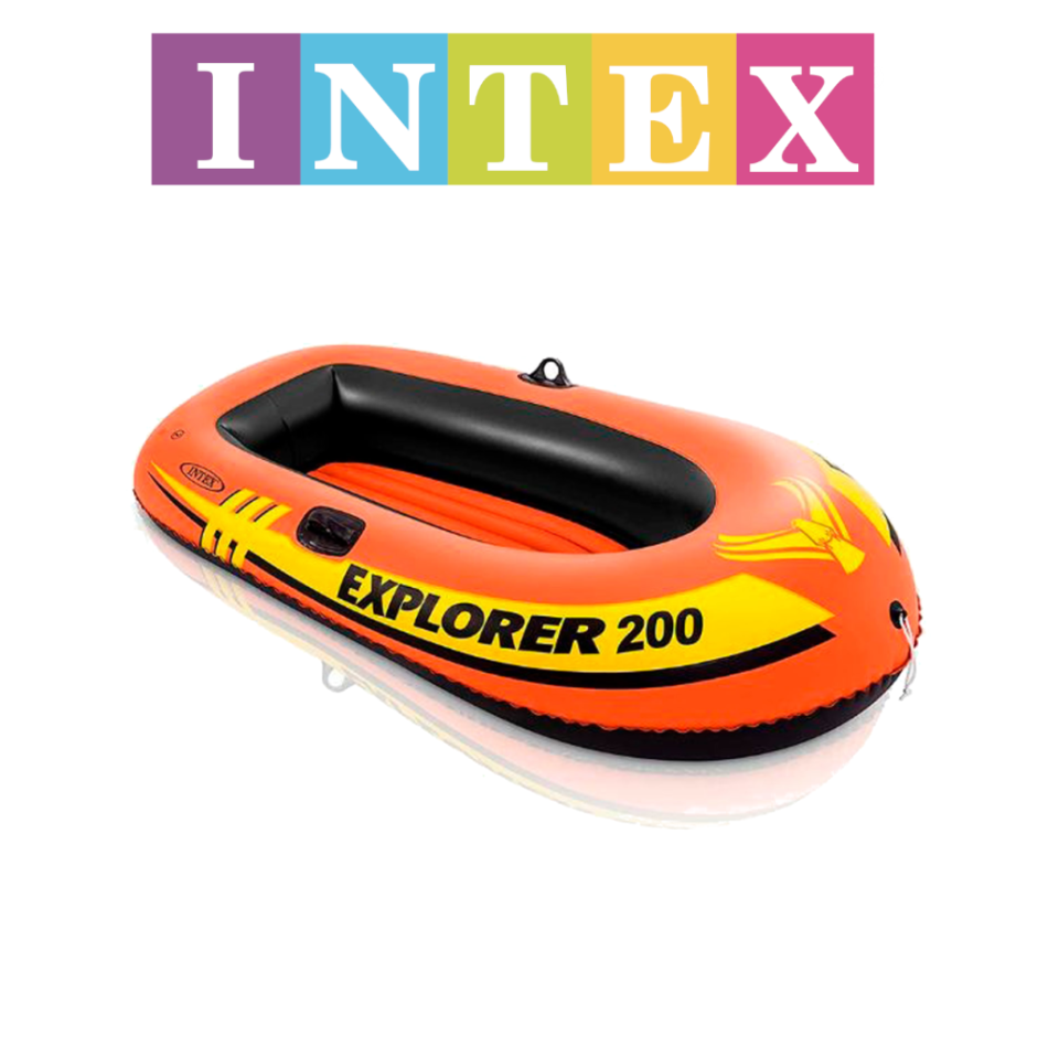 Лодка Intex Лодка Исследователь 300 (211х117х41) весла, насос Красный 48 см / интекс