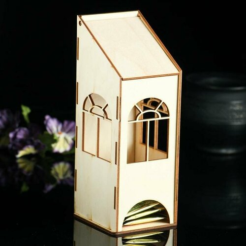 Заготовка для декупажа Чайный домик с пологой крышей 9 х 8 х 23 см 510₽