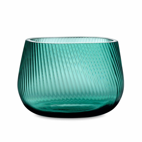 Ваза прямоугольная Опти 20 х 18 см хрусталь бирюзовая ND38230_1107352 12570₽