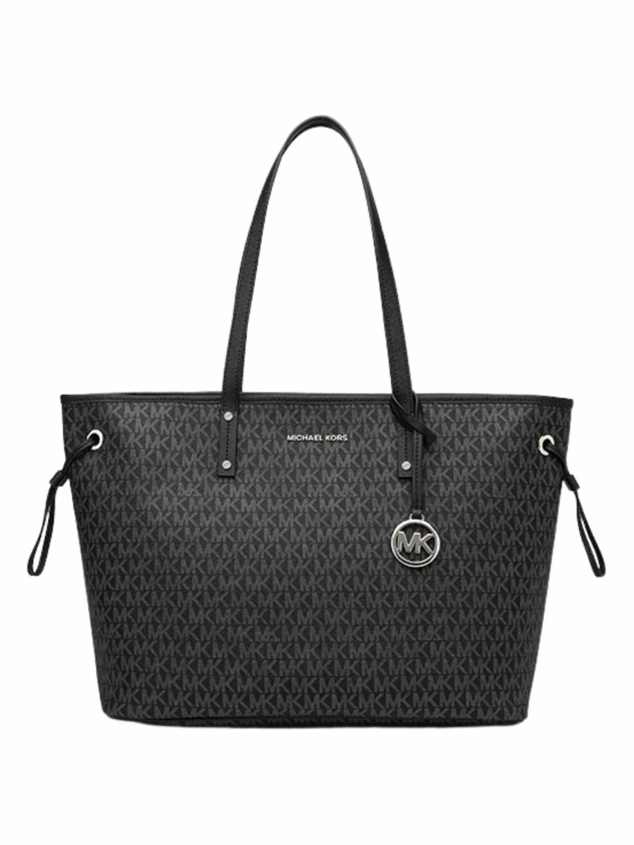 фото Женская сумка тоут на плечо Michael Kors Jet set travel черная