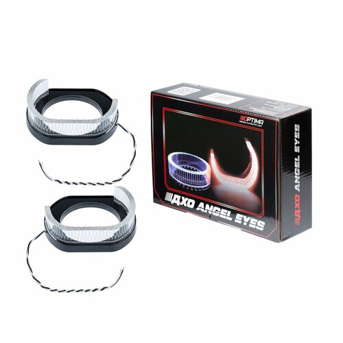 Ангельские глазки 3D с функцией ДХО Optima Light на линзу 30 форма L диаметр 80121мм цвет белый 2 шт 4100₽