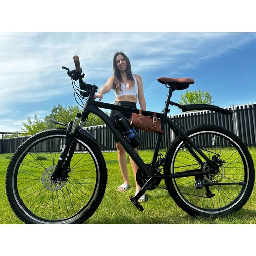 Велосипед 275 Richiesto алюминиевая рама 21 Горный ВзрослыйПодростковый черно-коричневый 2590000₽