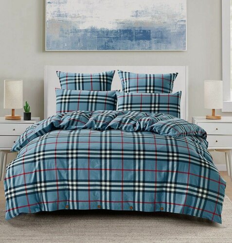 Изображение товара Постельное белье из вареного хлопка Вальтери LE-20 2-х спальный (180х215) 4 наволочки