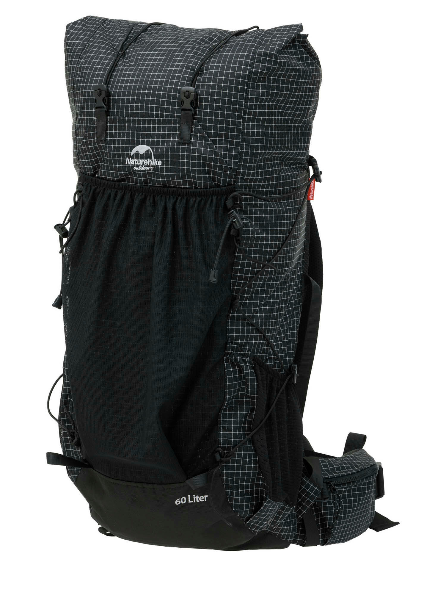 Трекинговый рюкзак Naturehike Rock 60L+5L, black